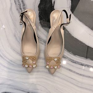 Brand New Satin Kitten Heels Badgley Mischka Dupe